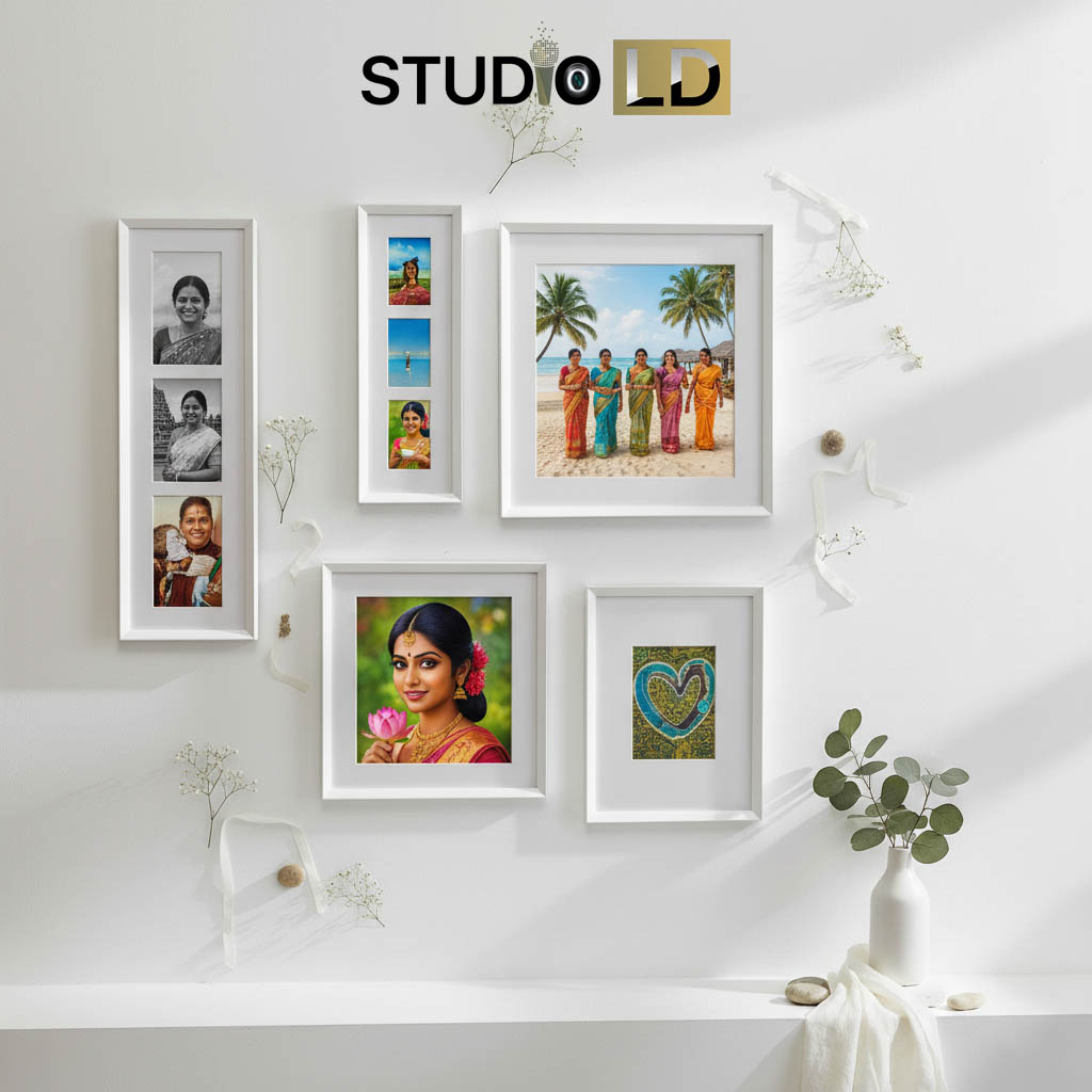 Studio LD Digital Shop - White Photo Frames - 8x12 to 12x18