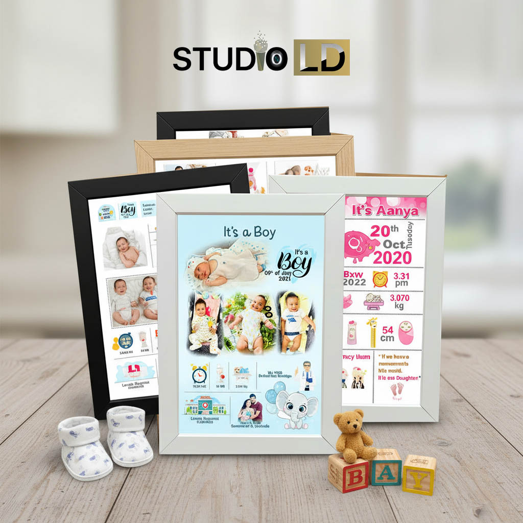 Studio LD Digital Shop - New Born Baby Birth State Frames - 8x12 to 12x18