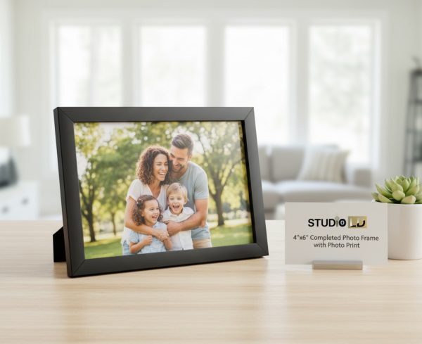 4"x6" Completed Photo Frame with Photo Print