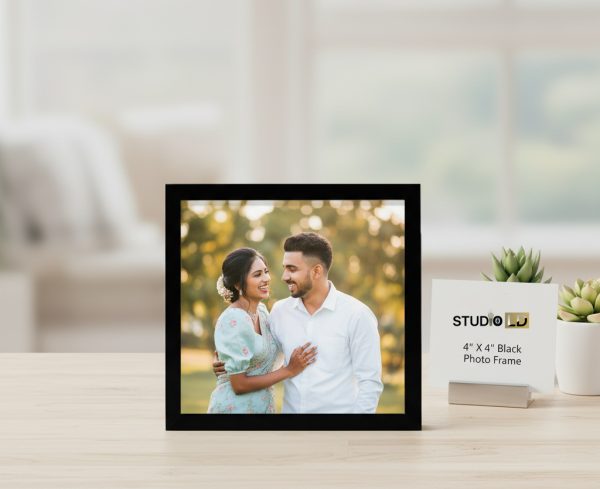 4" X 4 " Black Photo Frame